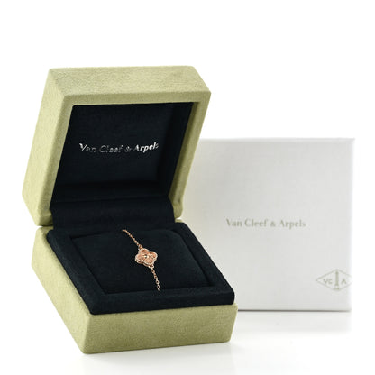 Van Cleef & Arpels 18K Rose Gold Sweet Alhambra Bracelet 5 of 5