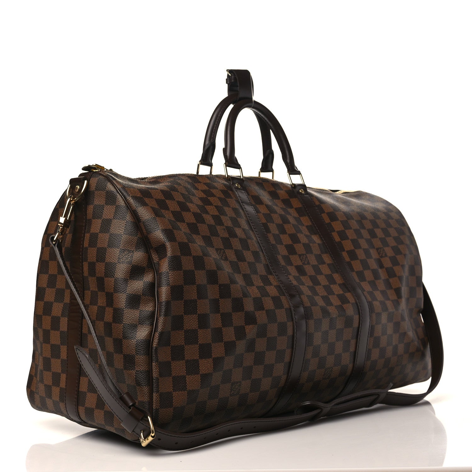 Louis Vuitton Damier Ebene Keepall Bandouliere 55 3 of 9