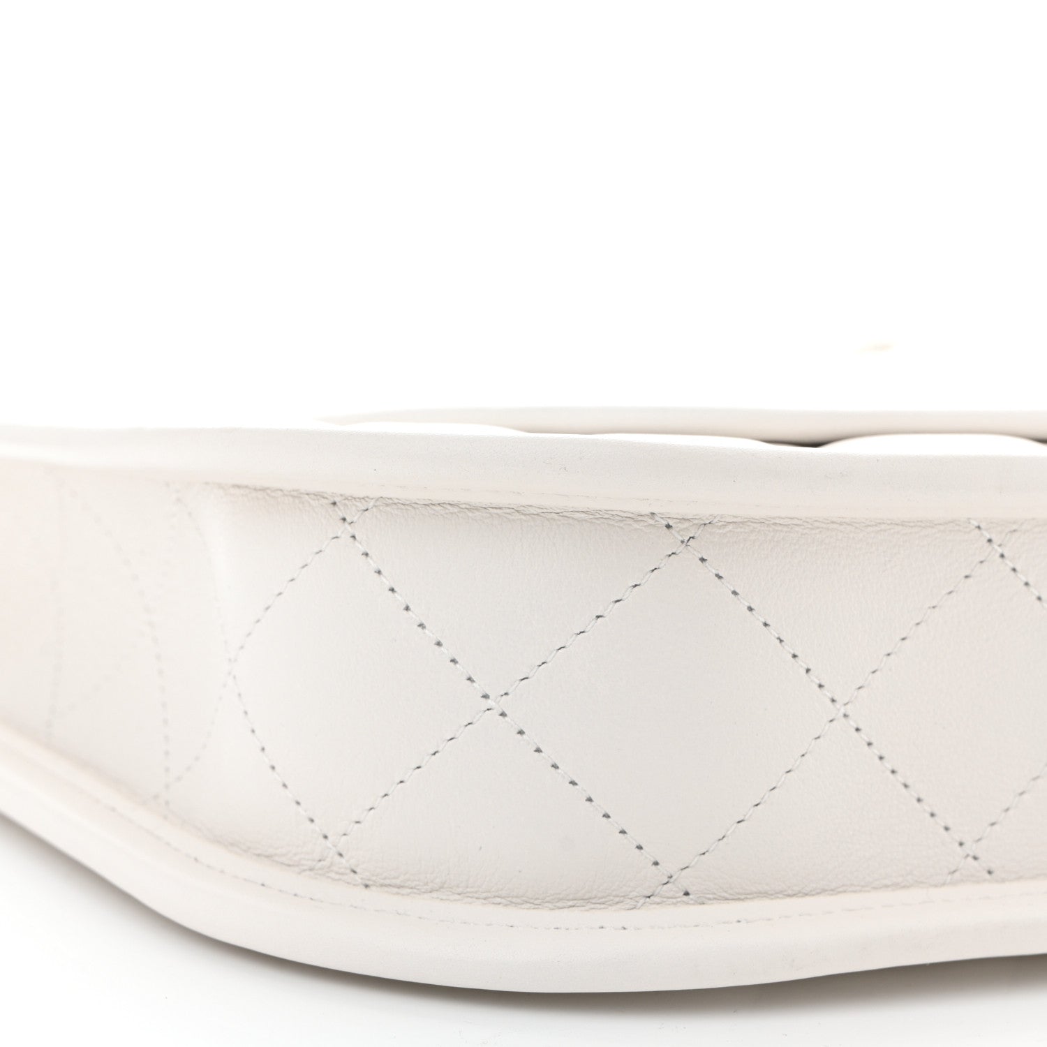 Chanel Calfskin Quilted Small Hobo White 9 of 10