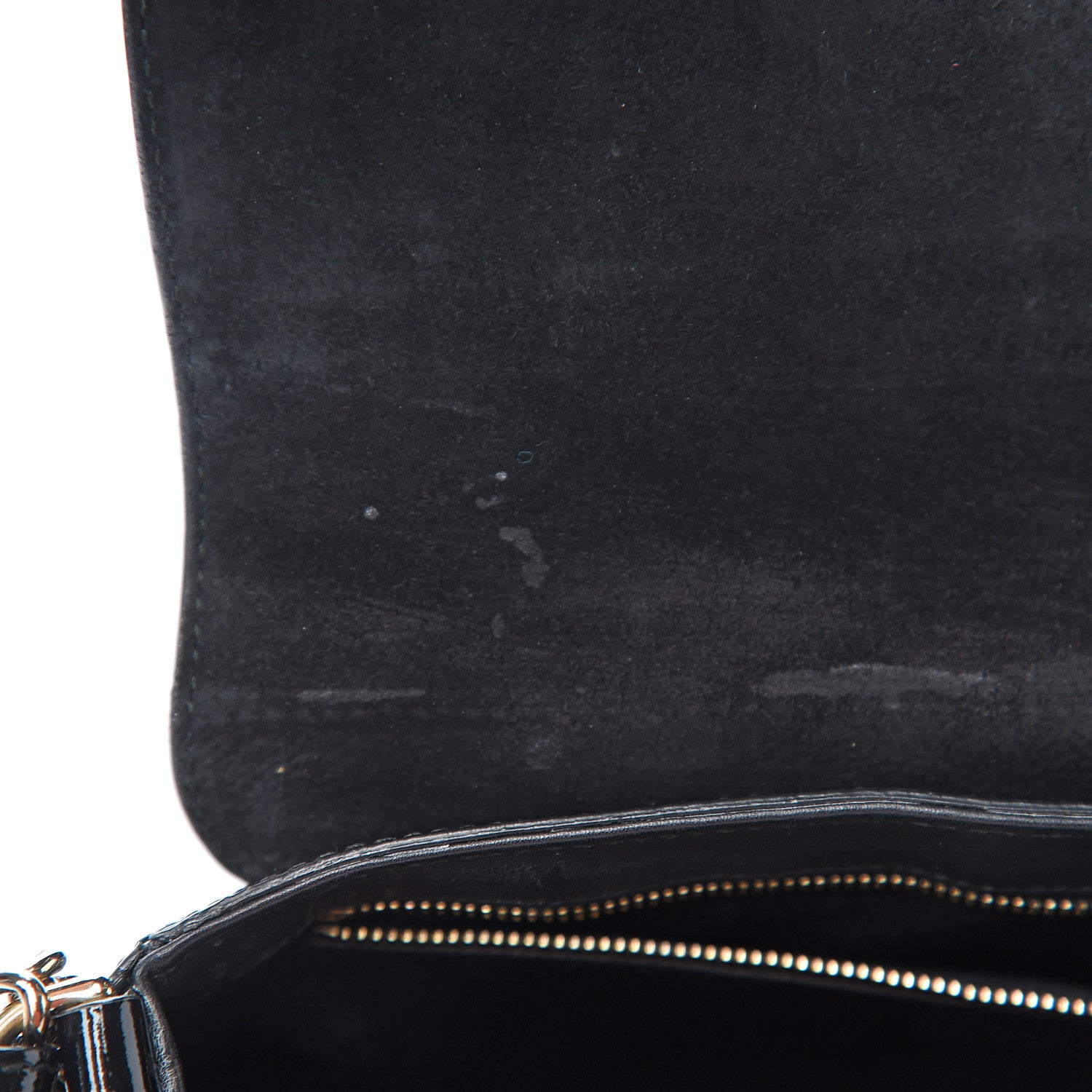 Gucci Patent Medium Soho Flap Crossbody Black 9 of 17