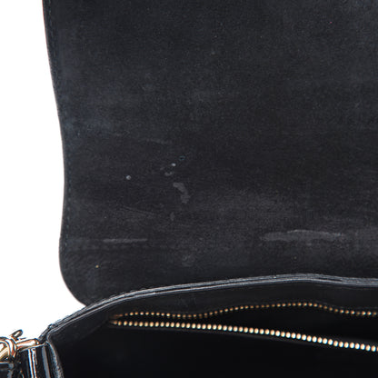 Gucci Patent Medium Soho Flap Crossbody Black 9 of 17