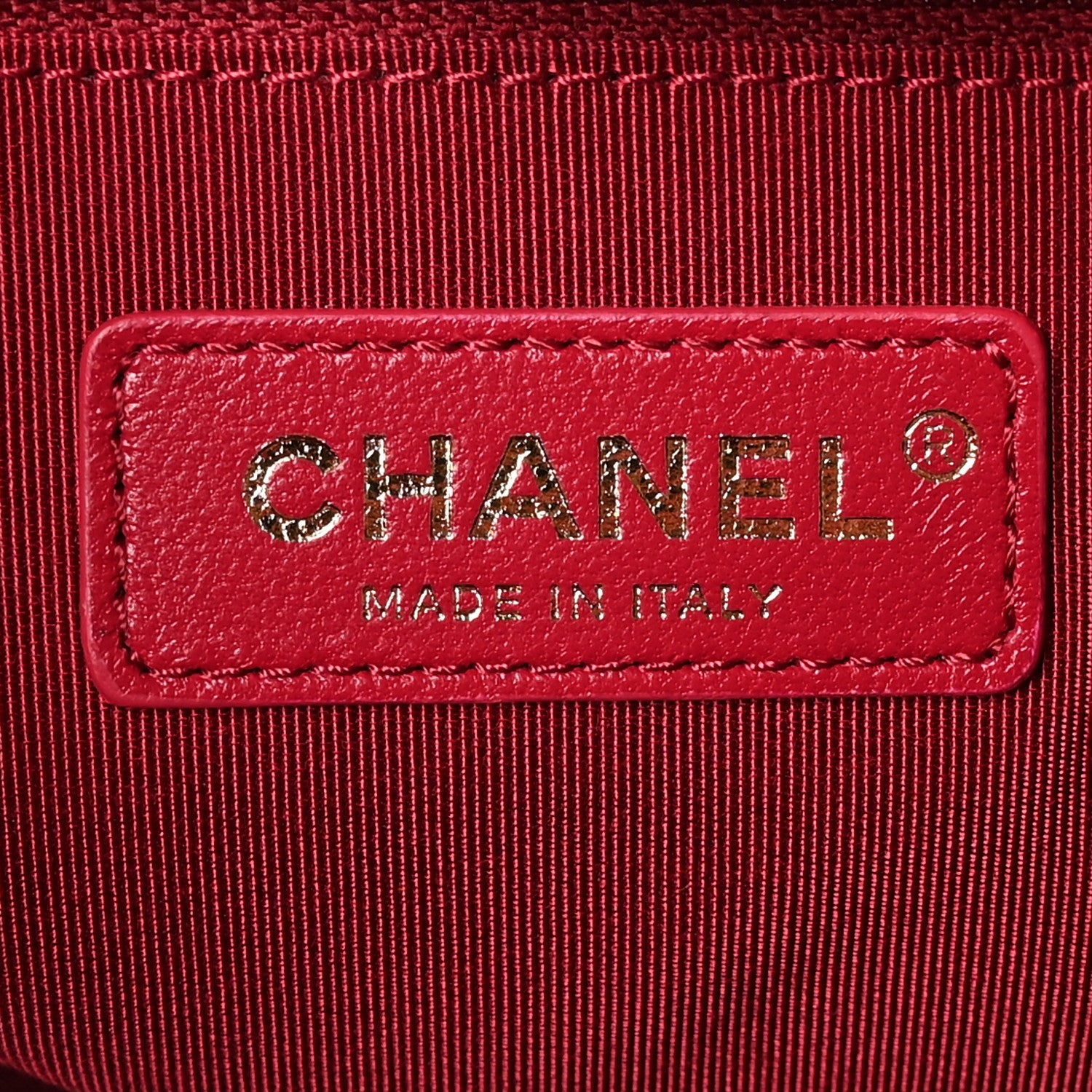 Chanel Shiny Aged Calfskin Shopping Bag Red 6 of 11