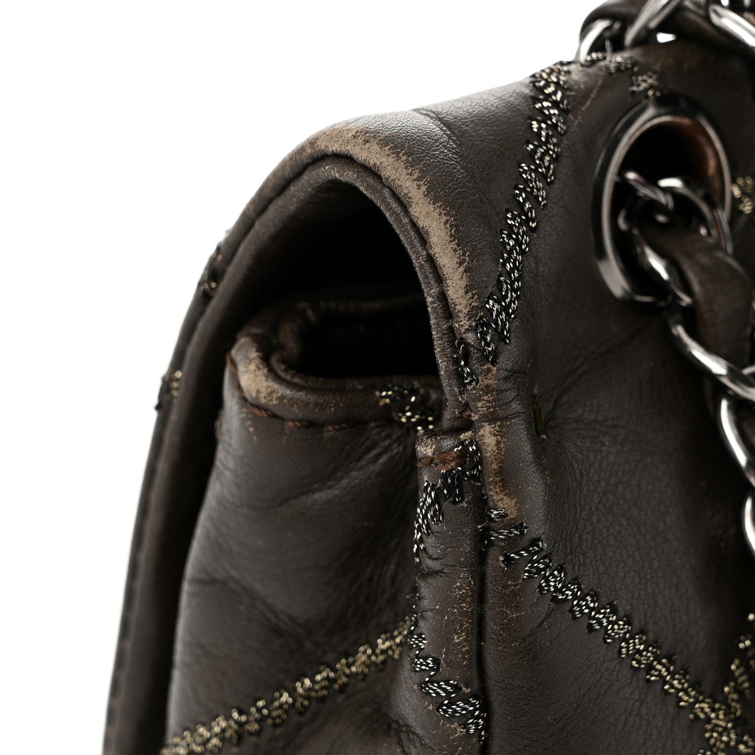 Chanel Calfskin Stitch Small Flap Dark Brown 12 of 12