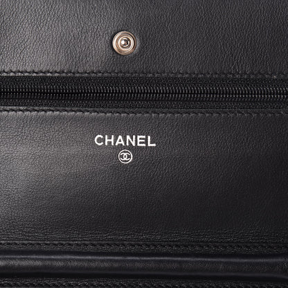 Chanel Caviar Timeless CC Wallet On Chain WOC Black 6 of 16
