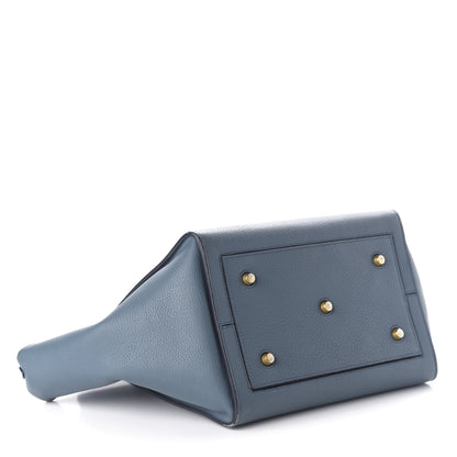 Celine Grained Calfskin Small Tie Knot Tote Denim 4 of 12