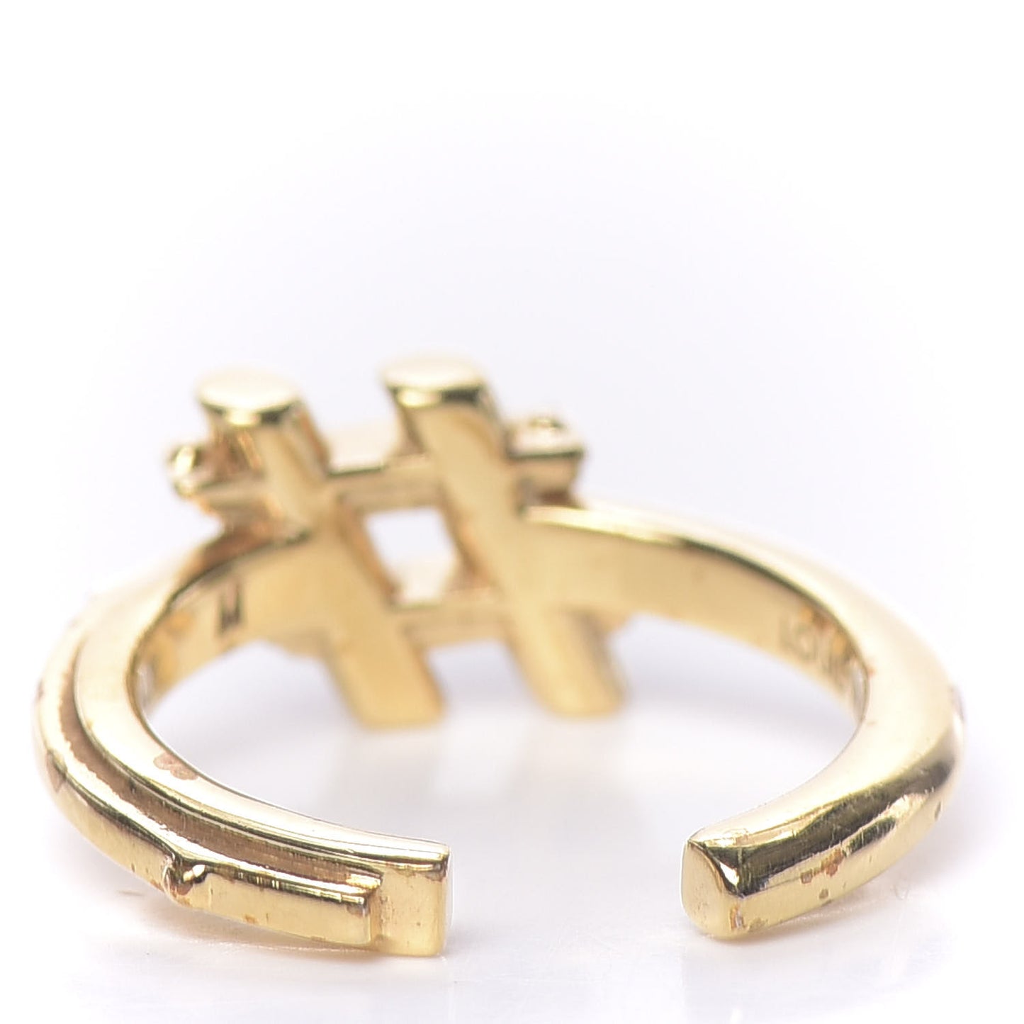 LV And Me Hashtag Ring M Gold