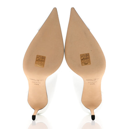 Jimmy Choo Patent Iridescent Plexi Cass 95 Pumps 39.5 Optical White 6 of 9