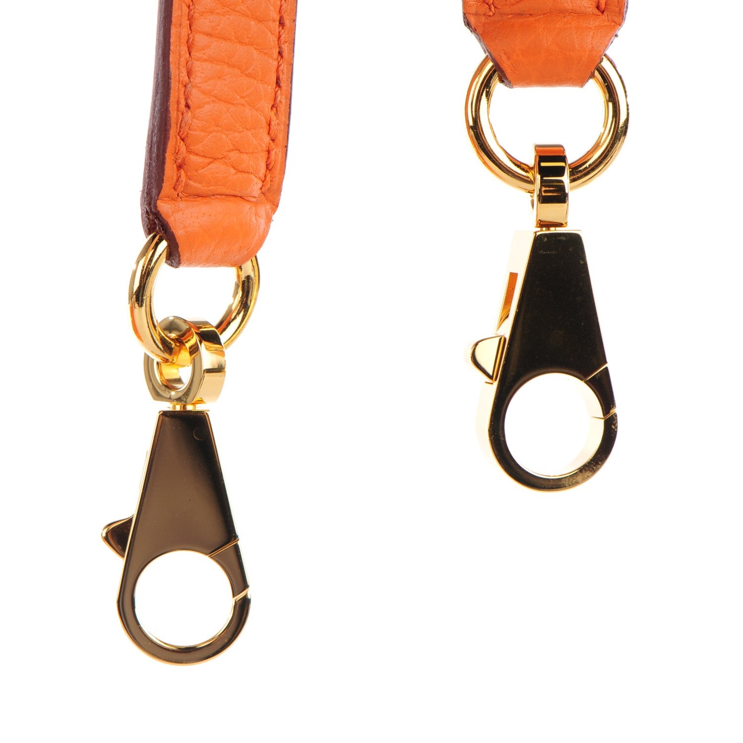 Hermes Taurillon Clemence Kelly Retourne 35 Orange 22 of 26