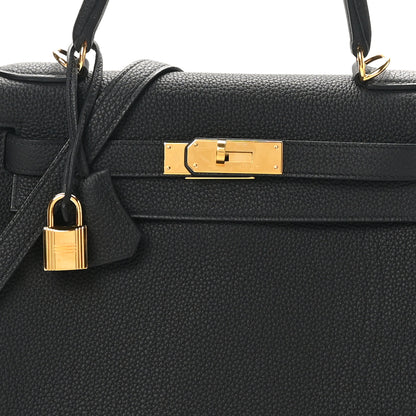 Hermes Togo Kelly Retourne 28 Black 8 of 10