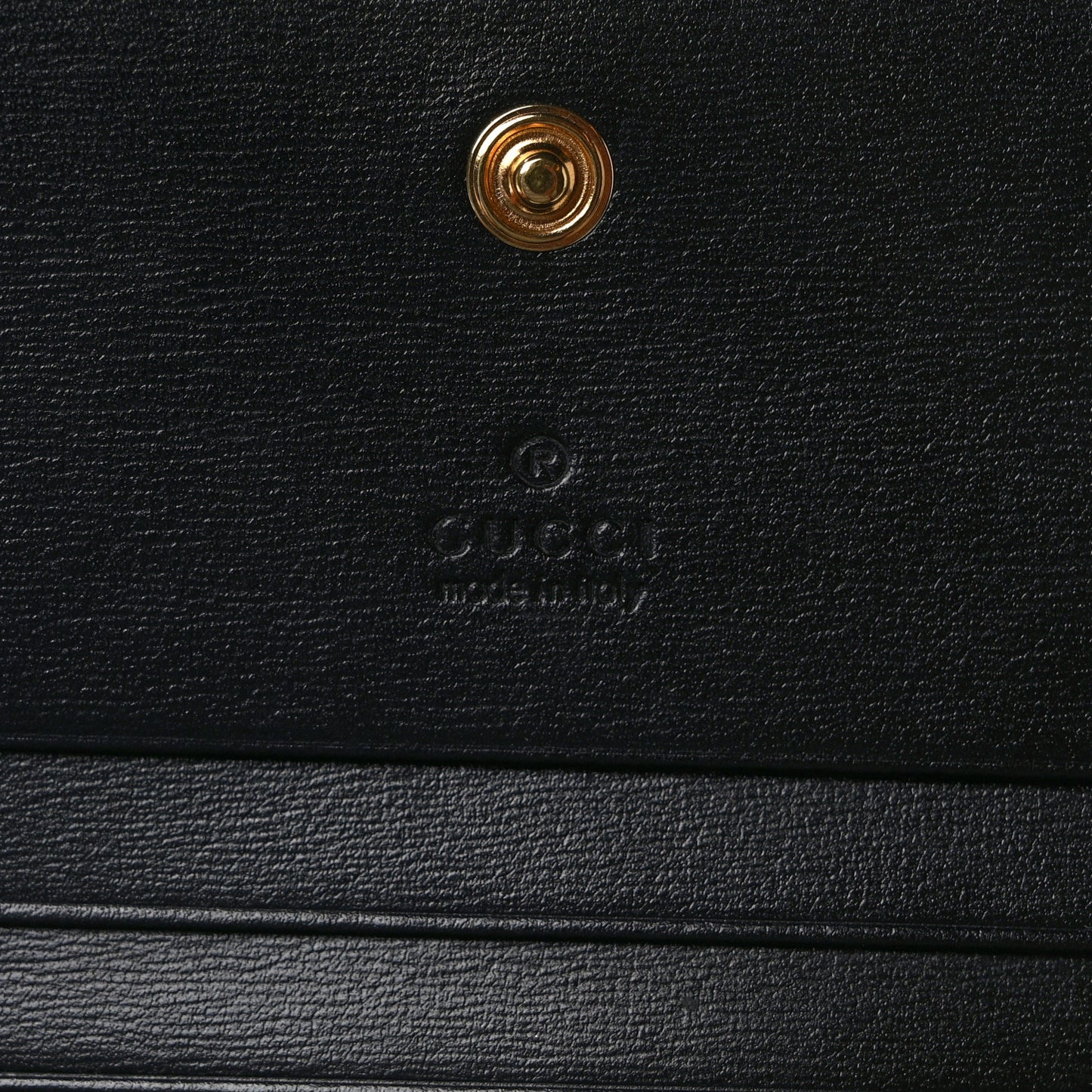Boarded Plutone Calfskin Horsebit 1955 Card Case Wallet Black