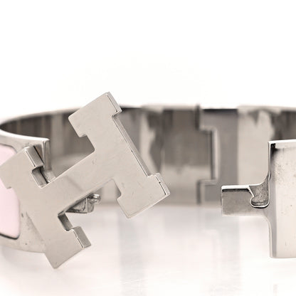 Hermes Enamel Wide Clic Clac H Bracelet GM Rose Nymph 4 of 5