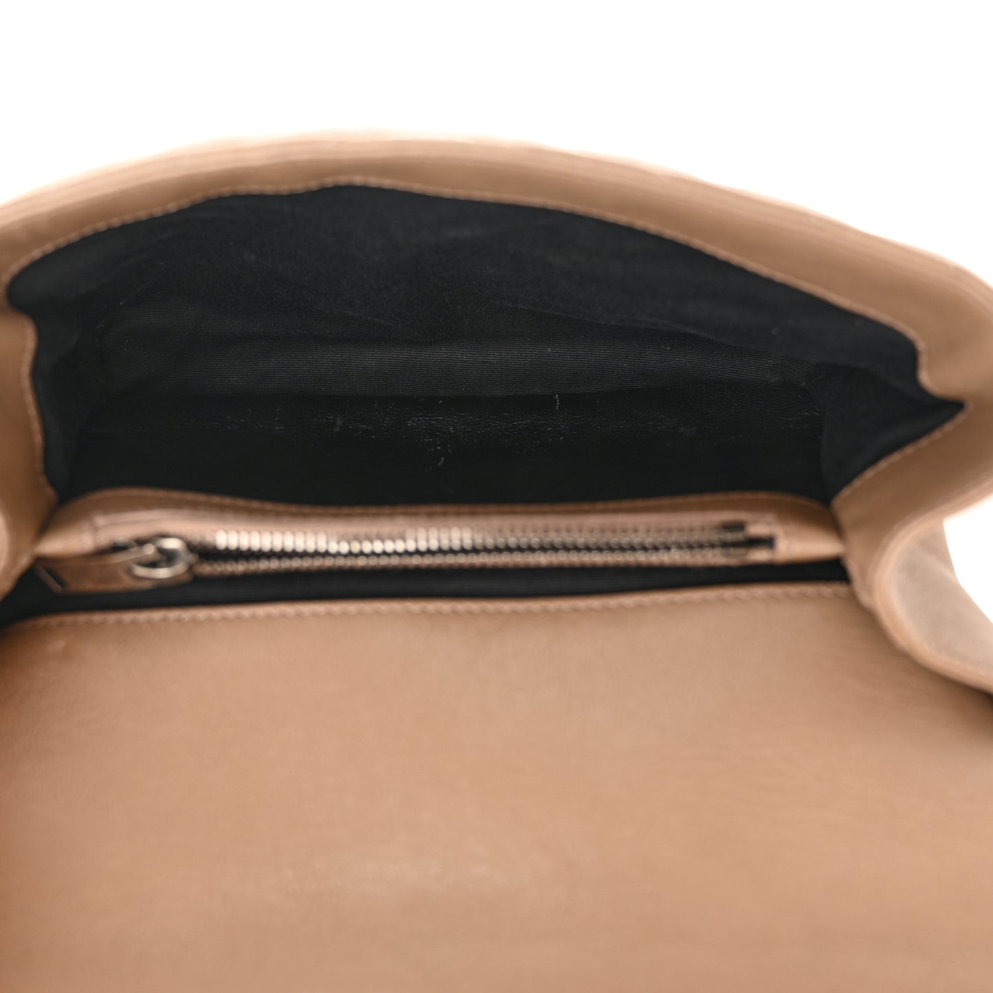 Sheepskin Matelasse Chevron Monogram Medium College Bag Fard