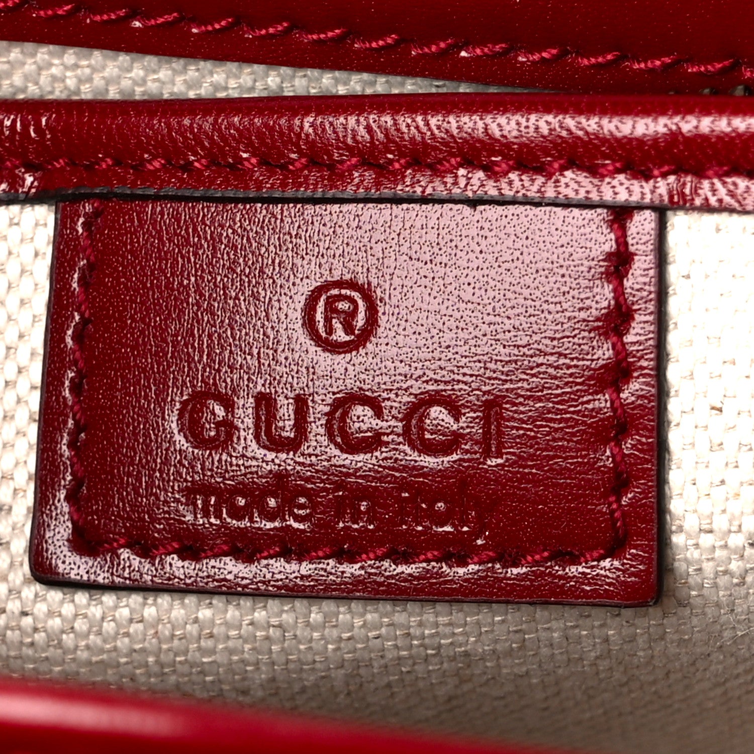 Gucci Boarded Dyana Lux Calfskin Web Small Bamboo 1947 Top Handle Bag Red 8 of 13