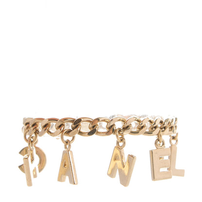 Chanel CC Logo Charms Bracelet Gold 3 of 6