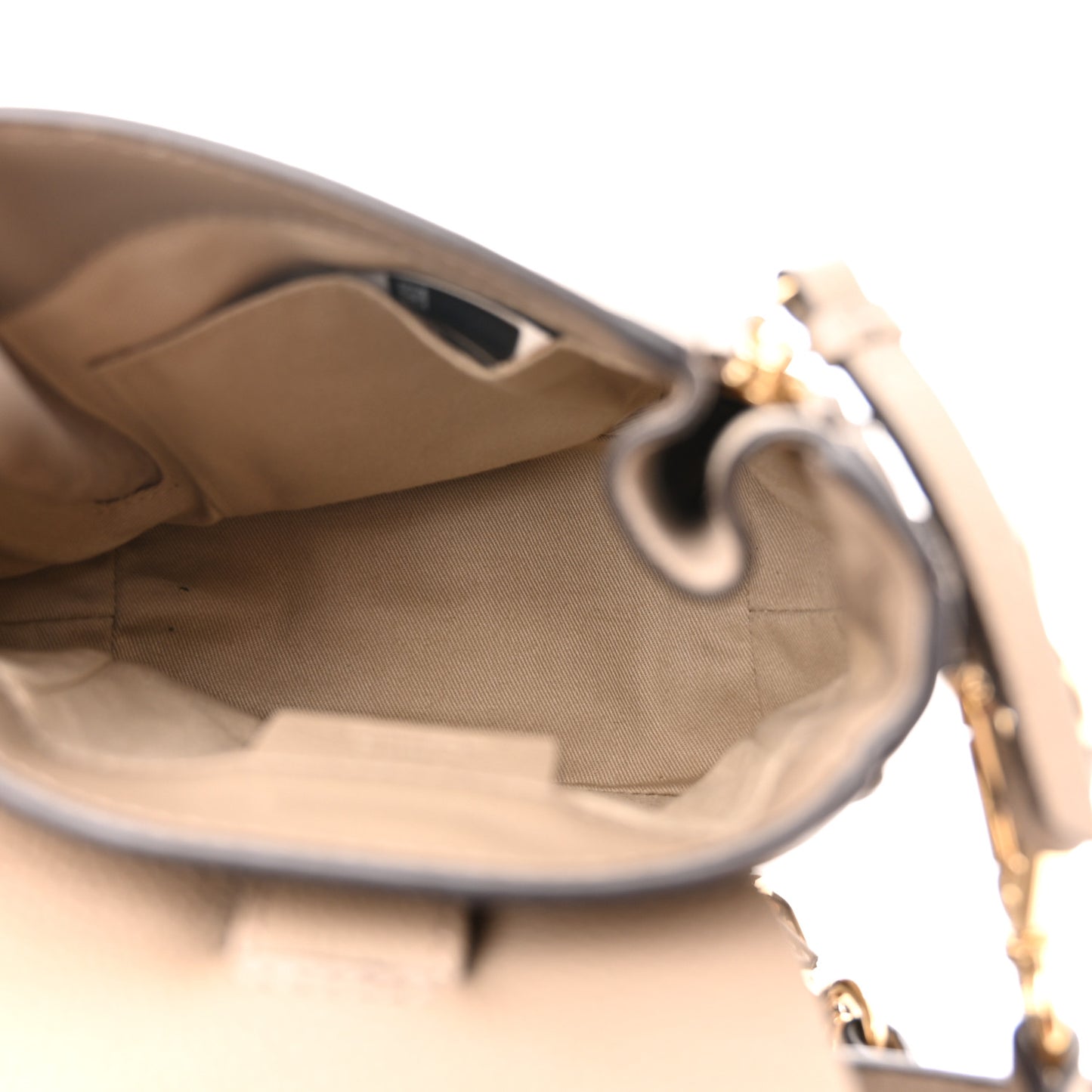 Suede Calfskin Mini Faye Backpack Motty Grey