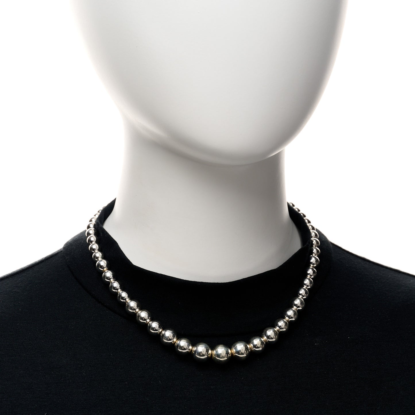 Sterling Silver HardWear Graduated Ball Necklace