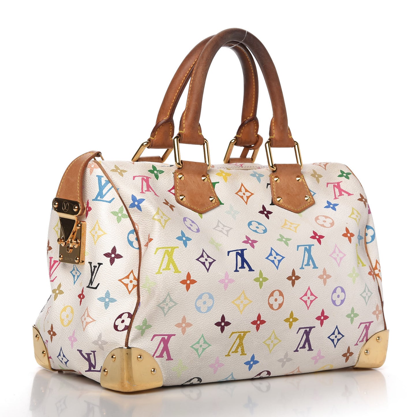 Monogram Multicolor Speedy 30 White