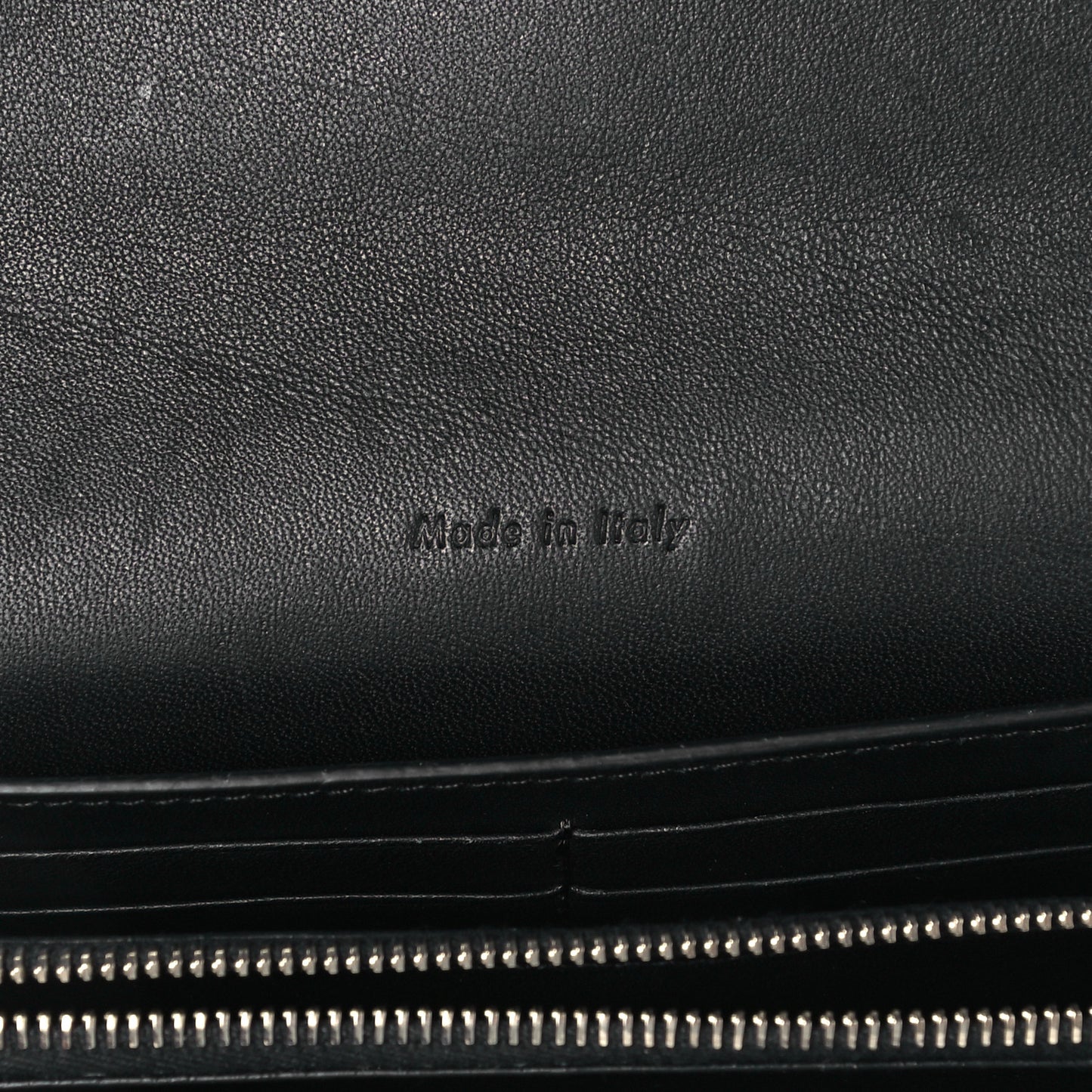 Grained Calfskin Large Trotteur Multifunction Flap Wallet Black
