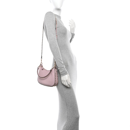 Valentino Garavani Grained Calfskin Rockstud Hobo Bag Water Lilac 2 of 10