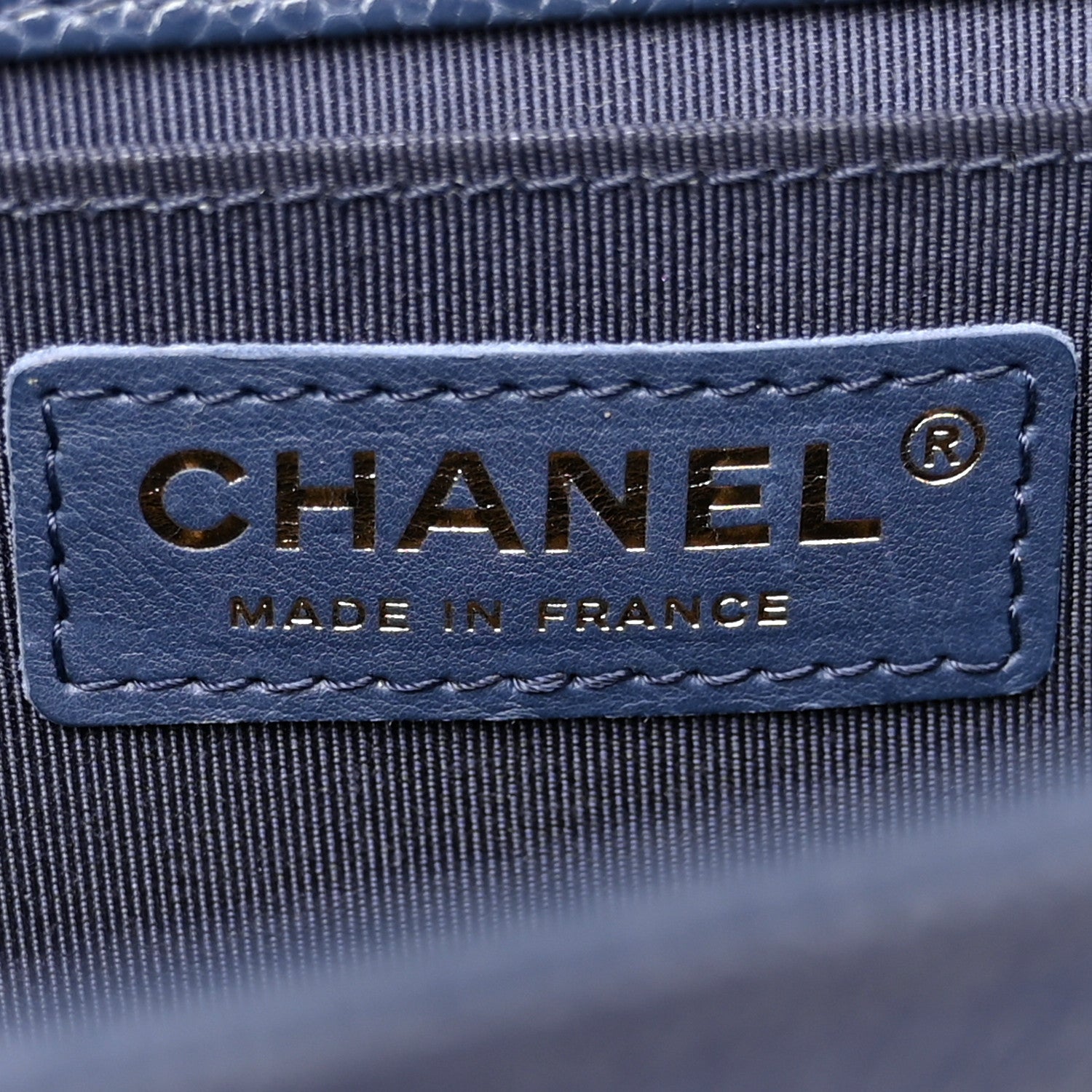 Chanel Caviar Quilted Medium Boy Flap Navy 6 of 10