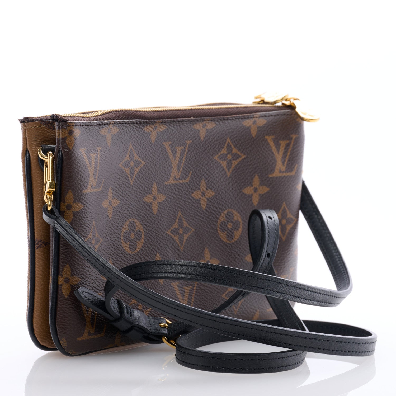 Louis Vuitton Reverse Monogram Giant Double Zip Pochette 2 of 9