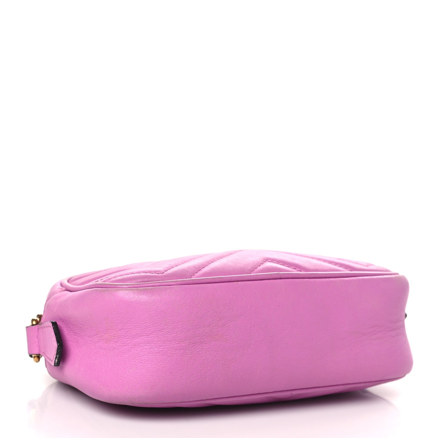 Calfskin Matelasse Mini GG Marmont Chain Shoulder Bag Candy Mousse