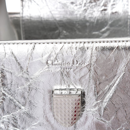 Christian Dior Metallic Calfskin Medium Diorever Flap Silver 6 of 10
