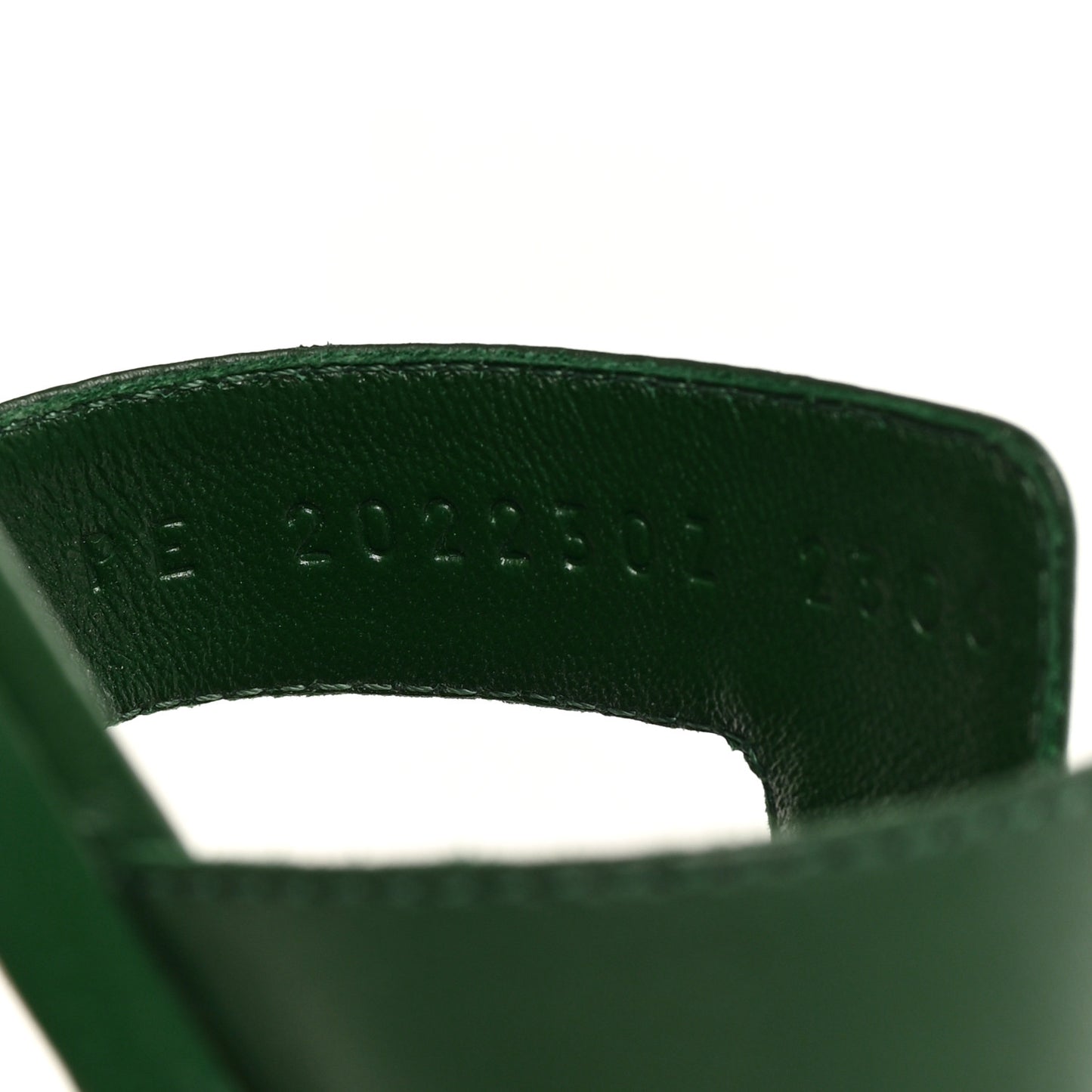 Calfskin Oran Sandals 36 Vert Viride