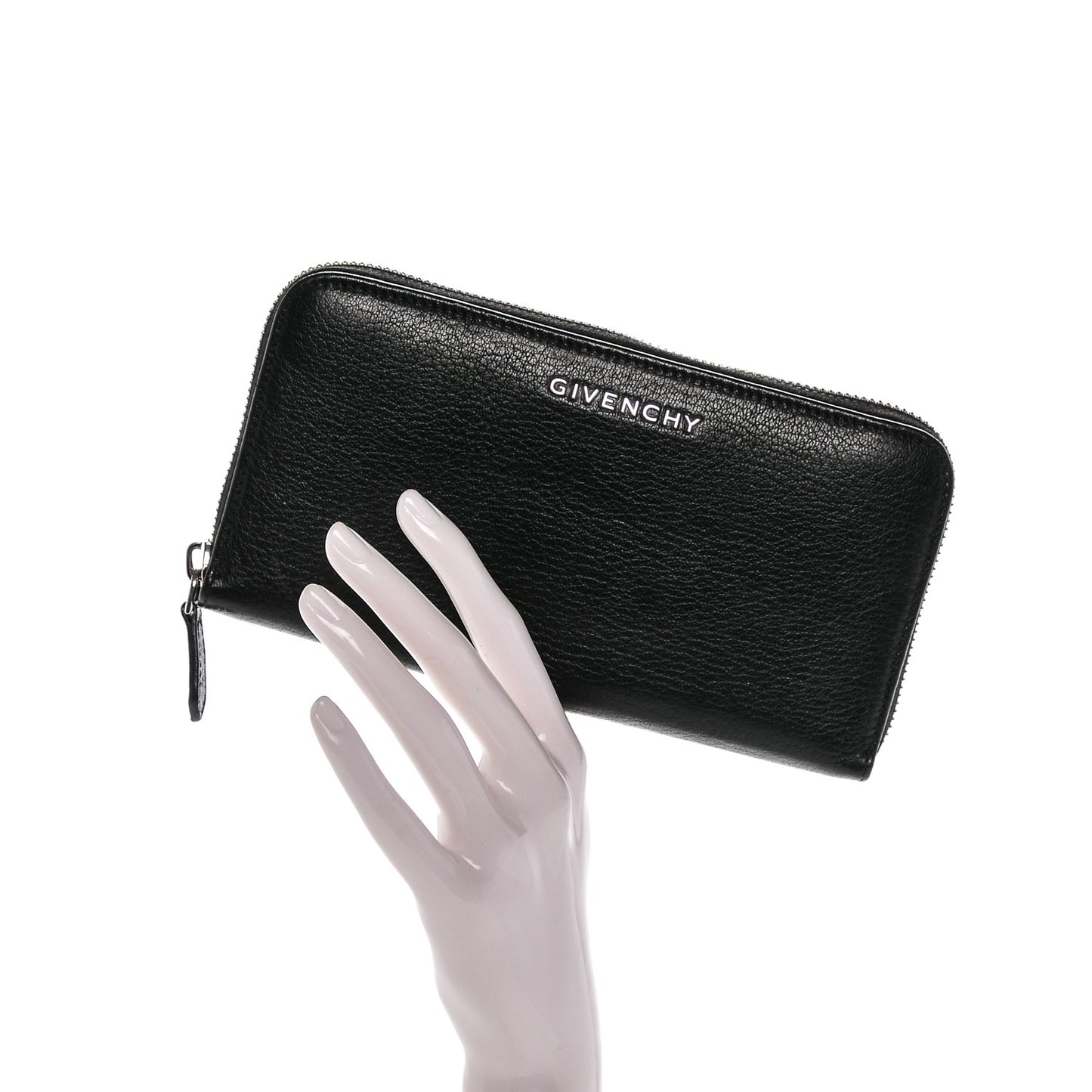 Sugar Goatskin Pandora Zip Around Wallet Black