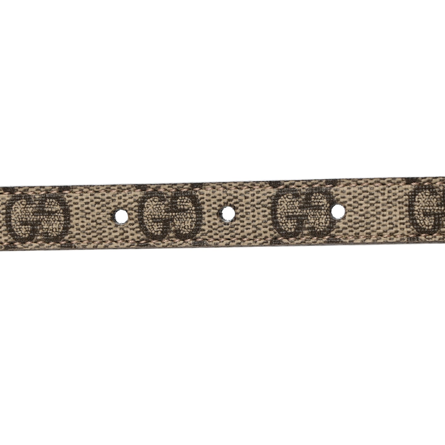 GG Supreme Monogram Jackie 1961 15mm Belt 80 32 Beige Brown
