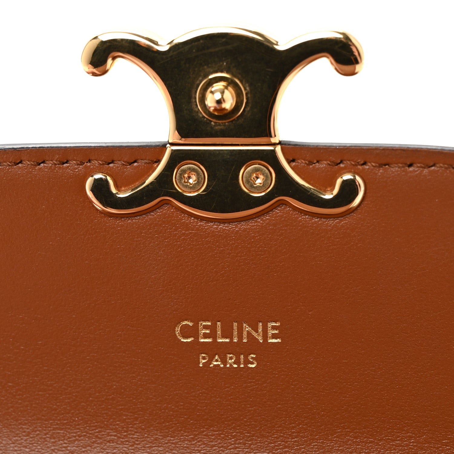 Celine Canvas Leopard Small Triomphe Wallet Tan 6 of 13