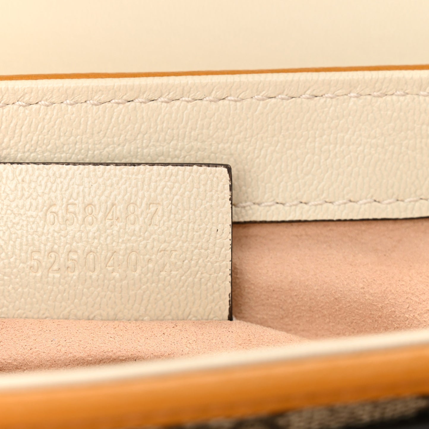 GG Supreme Monogram Calfskin Mini Padlock Flap Pocket Shoulder Bag Beige Mystic White Sun Oil