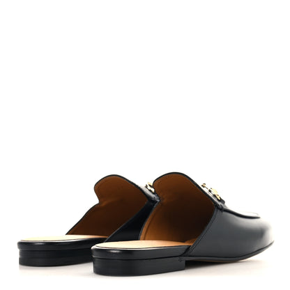 Gucci Calfskin Womens Princetown Slippers 37 Black 5 of 9