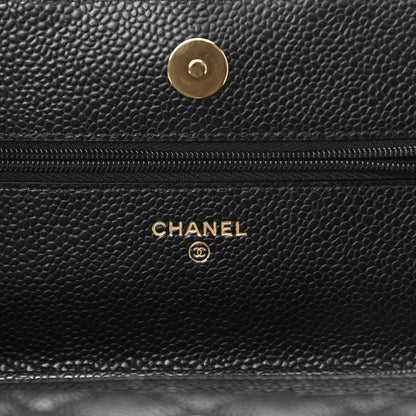 Chanel Caviar Quilted Wallet On Chain WOC Black 6 of 11