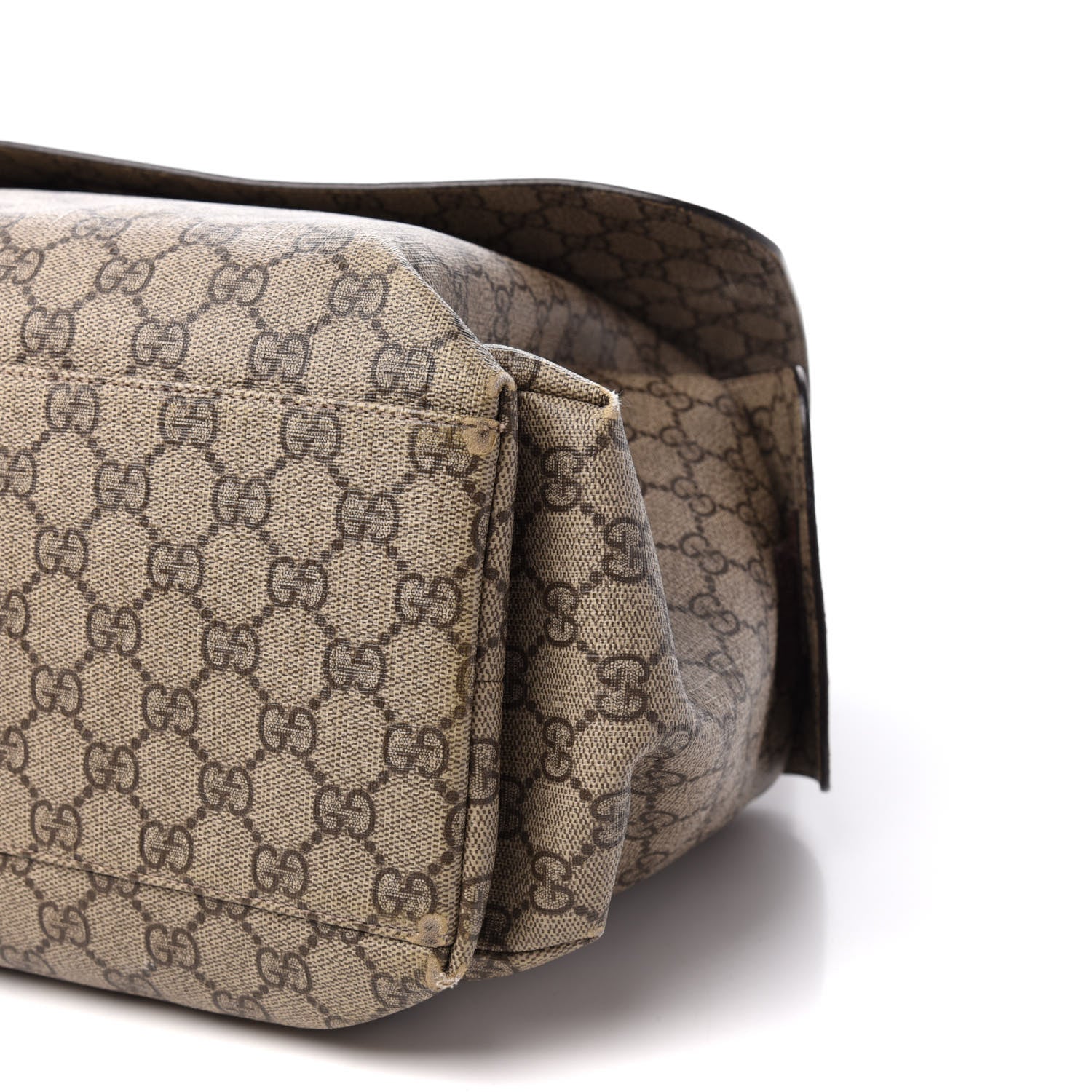 Gucci GG Plus Monogram Messenger Diaper Bag Dark Brown 10 of 13