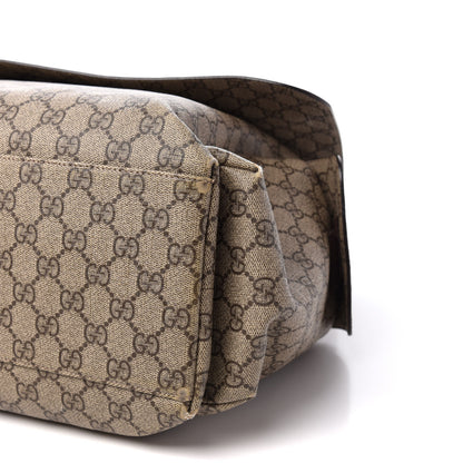Gucci GG Plus Monogram Messenger Diaper Bag Dark Brown 10 of 13