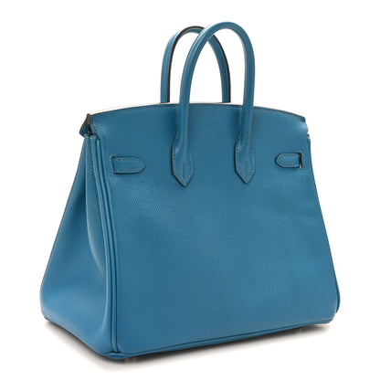 Hermes Epsom Birkin 25 Bleu Izmir 3 of 10