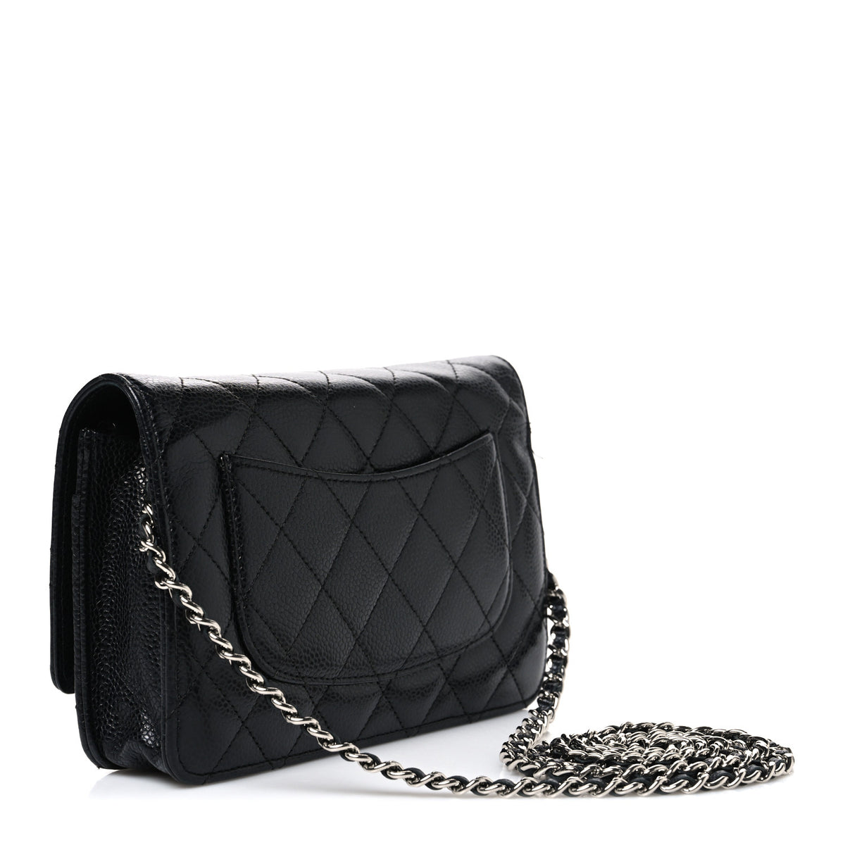 Chanel Caviar Quilted Wallet On Chain WOC Black 3 of 12