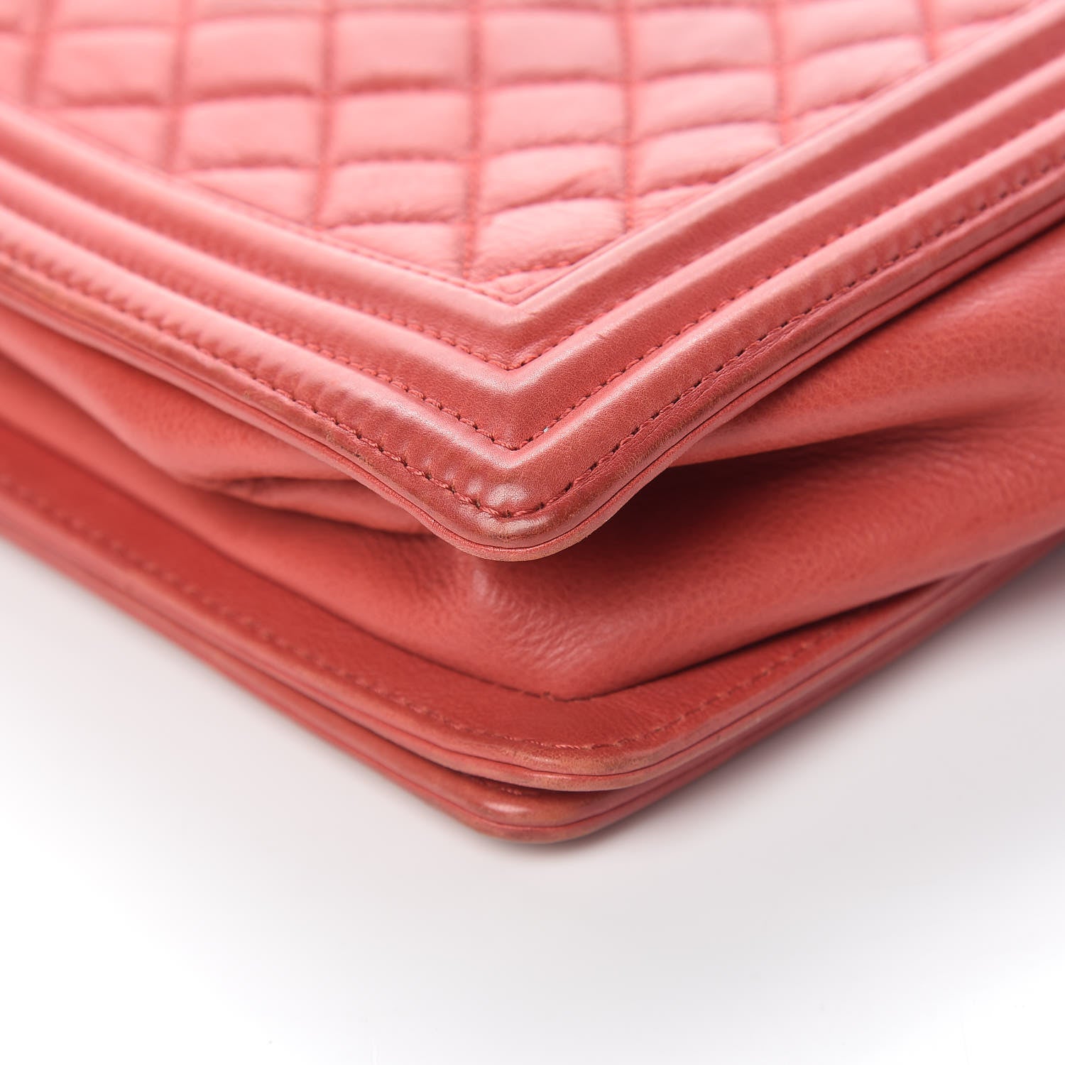 Chanel Calfskin Quilted Large Boy Flap Red 19 of 20