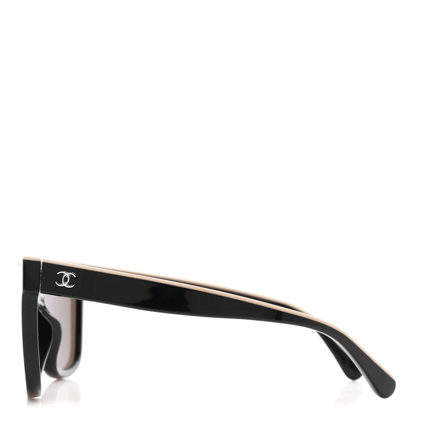Acetate Logo Shield Sunglasses 5418-A Black