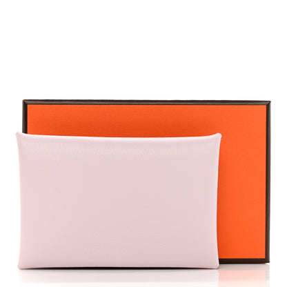 Hermes Evercolor Calvi Card Case Mauve Pale 8 of 8