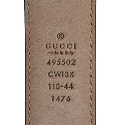 Gucci Textured Dollar Calfskin 30mm Belt 110 44 Black 5 of 6
