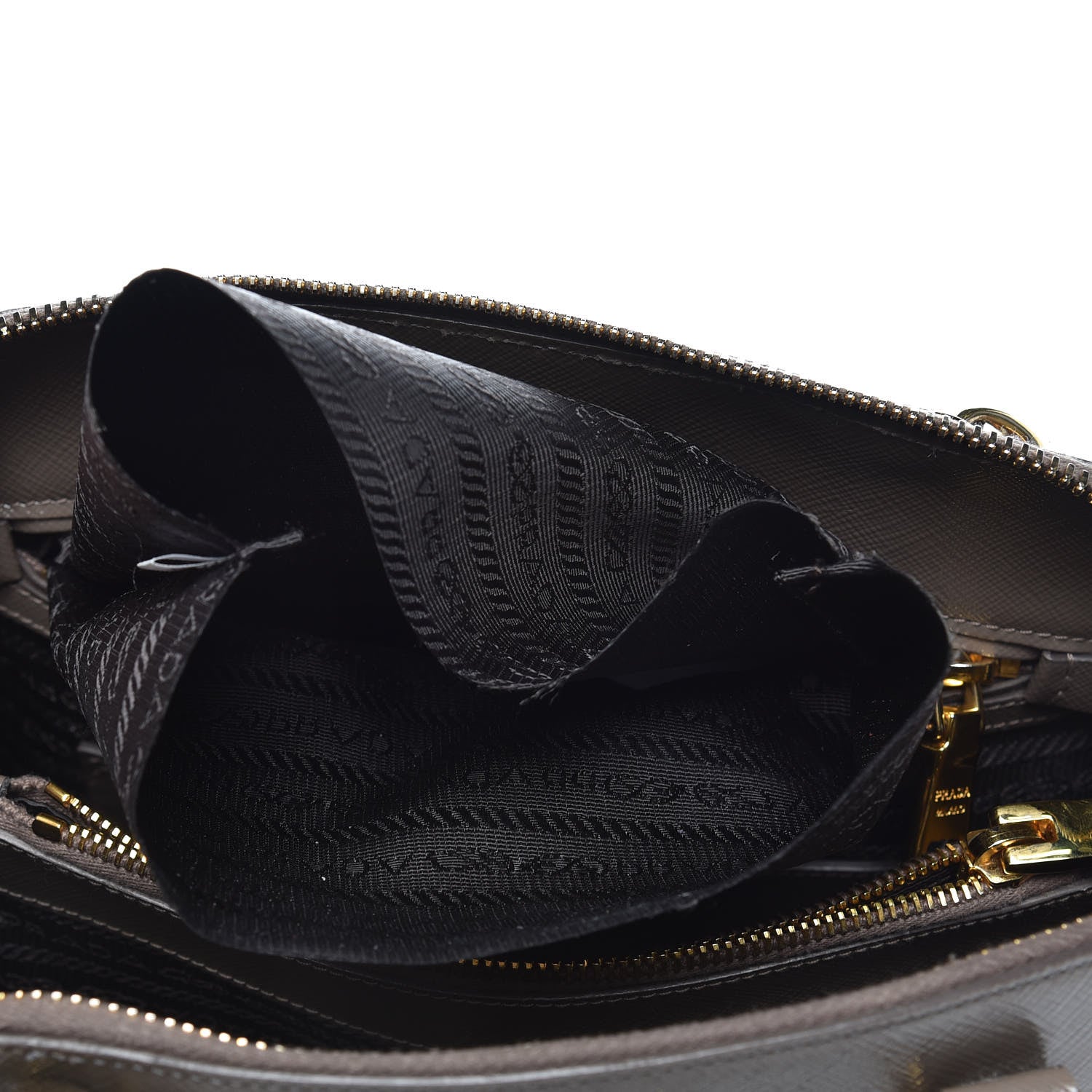 Prada Saffiano Vernice Medium Promenade Tote Argilla 16 of 16