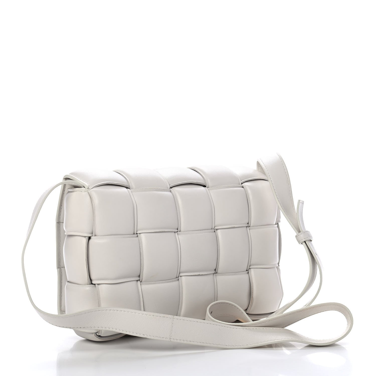 Bottega Veneta Nappa Maxi Intreccio Padded Cassette Crossbody Bag Chalk 2 of 4