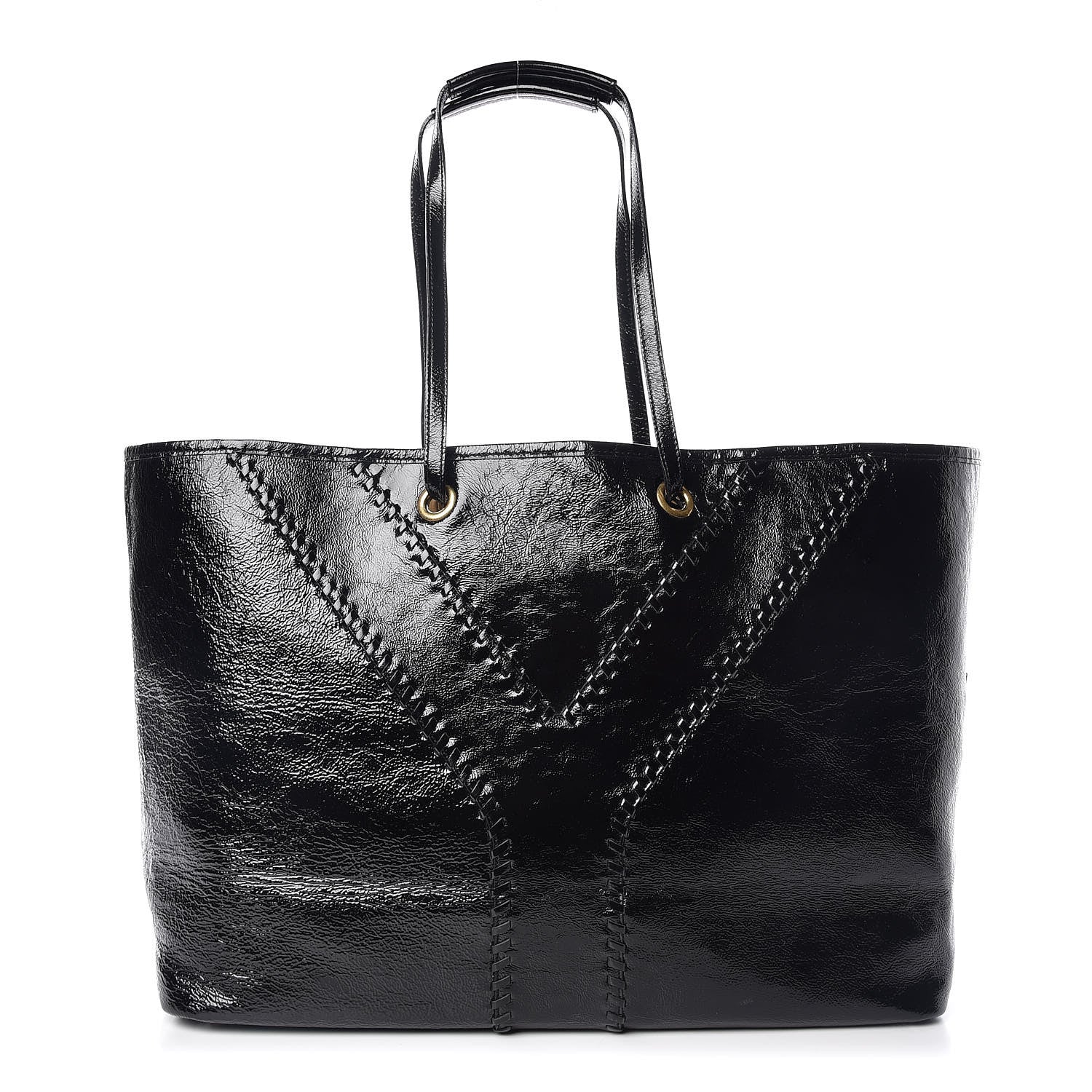 Saint Laurent Patent Large Neo Double Reversible Tote Black 3 of 10