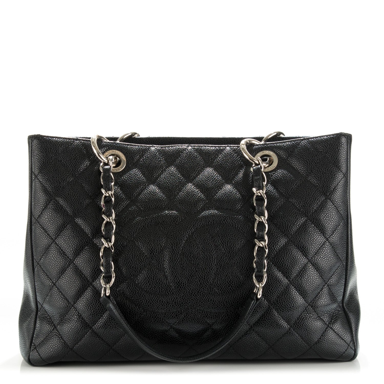 Chanel Caviar Quilted Grand Shopping Tote GST Black 1 of 7
