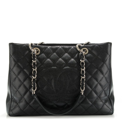Chanel Caviar Quilted Grand Shopping Tote GST Black 1 of 7