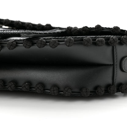 Christian Dior Calfskin Pom Pom Saddle Bag Black 10 of 10