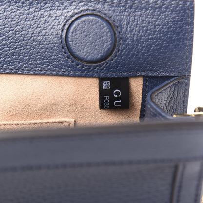Gucci Textured Calfskin Web Small Ophidia Chain Shoulder Bag Blue Agata 10 of 11