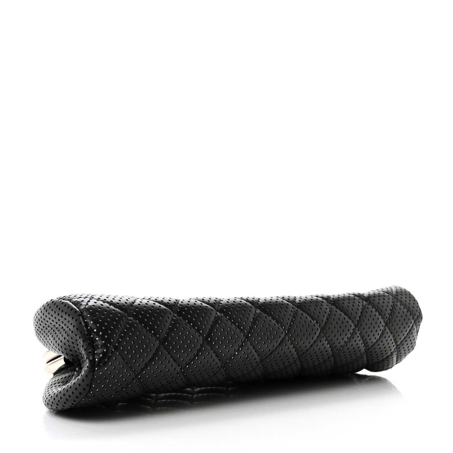 Chanel Lambskin Perforated Timeless Clutch Black 5 of 8